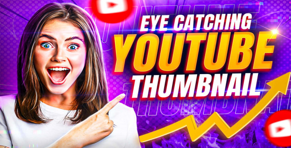 I will Make Eye Catching Youtube Thumbnails In 2 Hours