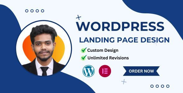 I will build wordpress website or wordpress landing page design