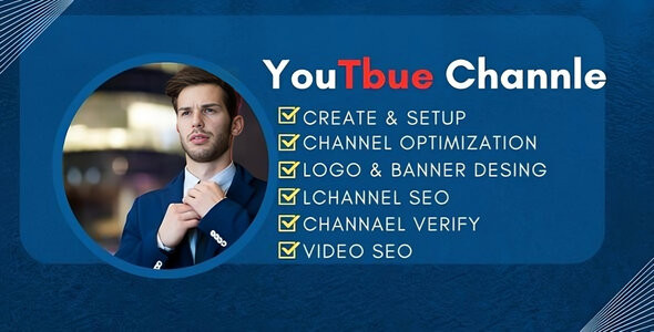 I'll perfectly create and setup youtube channel with logo, banner, intro, and outer