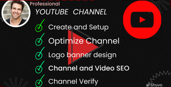 I will create and setup YouTube channel intro logo banner and outer