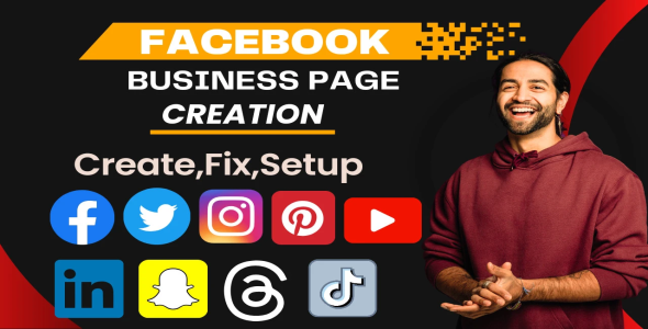 I will create social media business pages