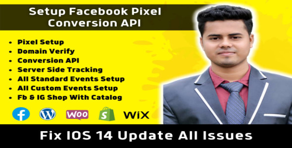 I will setup or fix facebook pixel, conversion API for ios 14 update