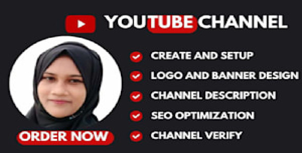 I will do professional youtube channel create, setup and design