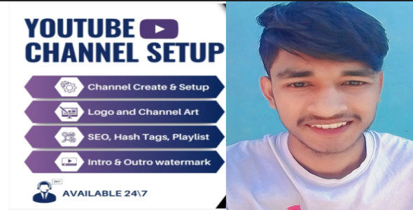 I will create and setup youtube channel