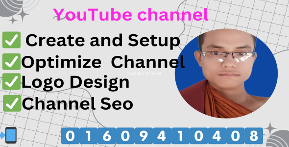 I will create, setup and design youtube channel professionally