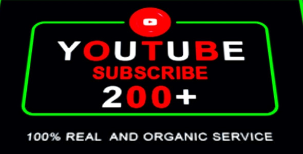 I am give 200 organic subscribers for your YouTube channel