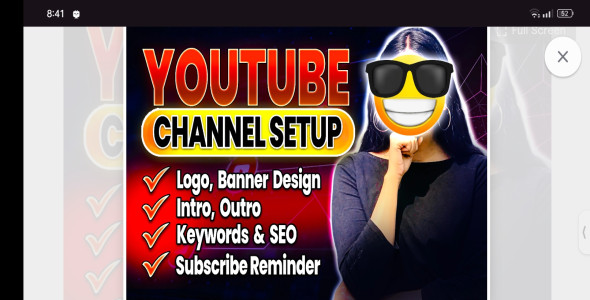 I will create and setup YouTube channel with logo, banner, intr, outro and SEO