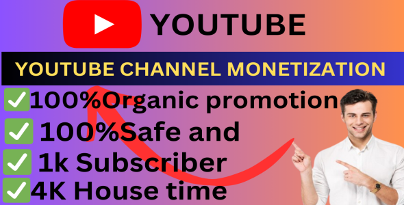 I will do channel promotion for complete youtube channel monetization