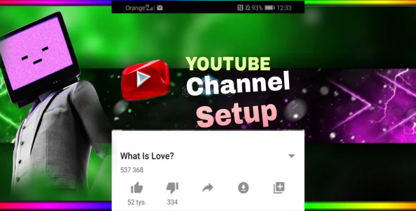 I will create and setup youtube channel Professional