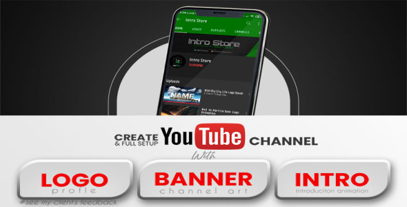 I will create and setup youtube channel with logo, banner, and SEO