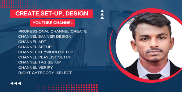 I will create, setup and design youtube channel professionally