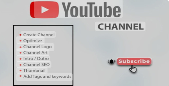 I will create and setup YouTube channel with logo,banner,inner and outer