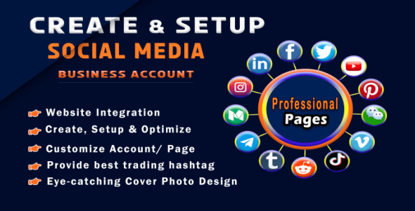 I will create and set up all social media business pages professionally