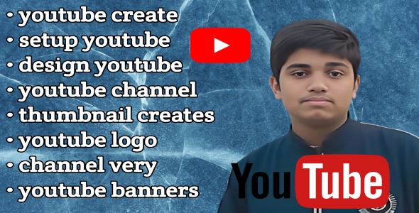 I will create youtube channel with logo, banner, intro, outro