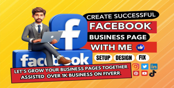 I will create and setup facebook business page