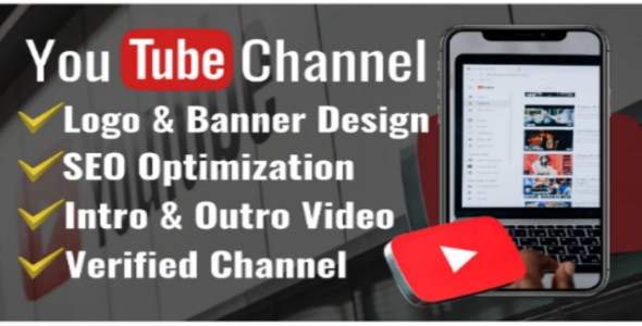 I will create and setup youtube channel with logo, banner, intro, outro