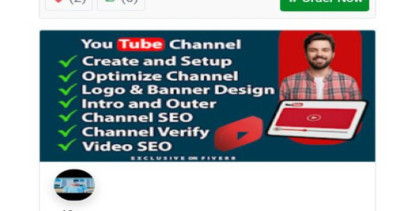 I will create and setup youtube channel with logo, banner, and SEO