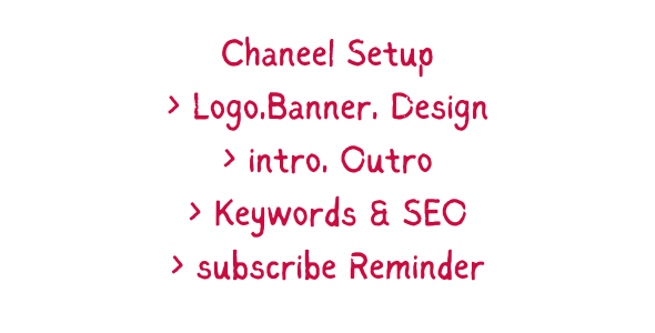 I will setup & created a youtube chaneel