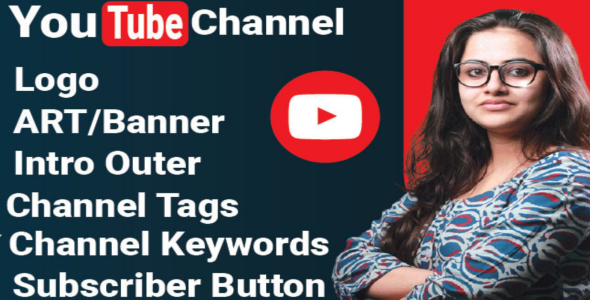 I will create and setup youtube channel with logo, banner, intro, and outer