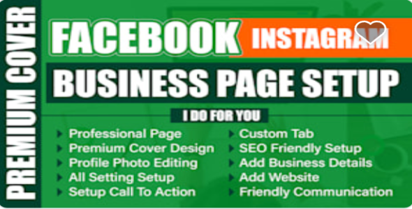 I will create and set up your social media accounts and setup facebook business page