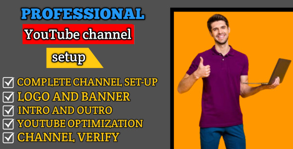 I will create and setup youtube channel with logo, banner, and SEO