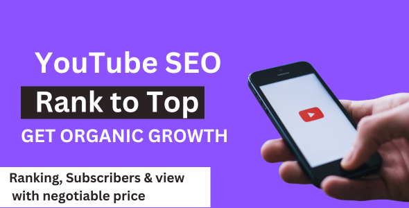 I will optimize your YouTube Channel & Video for high ranking