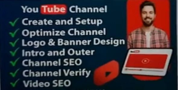 I will create, setup and optimize youtube channel, with logo and banner