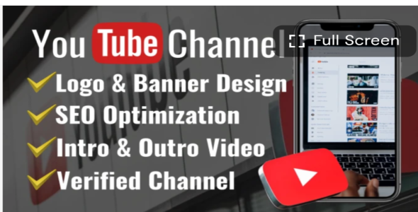 I will create and setup youtube channel with logo, banner, and SEO