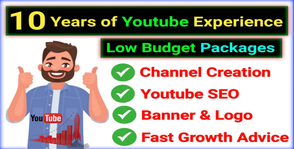 I will create, setup and optimize youtube channel, with logo and banner