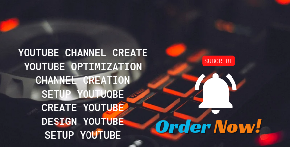 I will create and setup youtube channel with logo, banner, and SEO