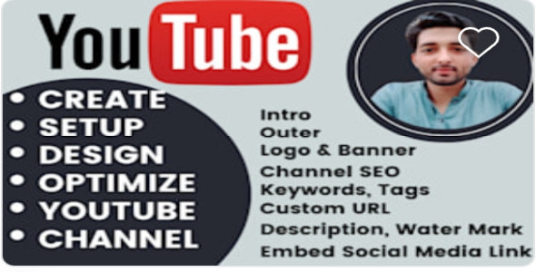 I will create, setup and optimize youtube channel, with logo and banner