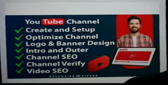 I will create, setup and optimize youtube channel, with logo and banner