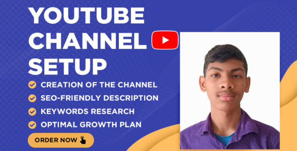 I will create and set up your youtube channel and SEO optimize it