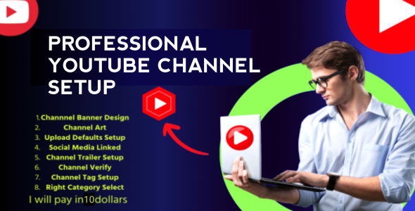 I will create, setup and optimize youtube channel, with logo and banner