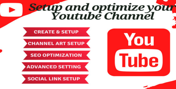 I will create, setup and optimize youtube channel, with logo and banner