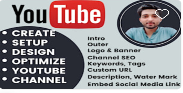 I will create, setup and optimize youtube channel, with logo and banner