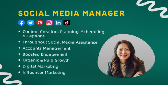 I will be your social media manager,content creator,instagram manager,digital marketing