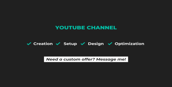 I will create and setup your youtube channel professionally