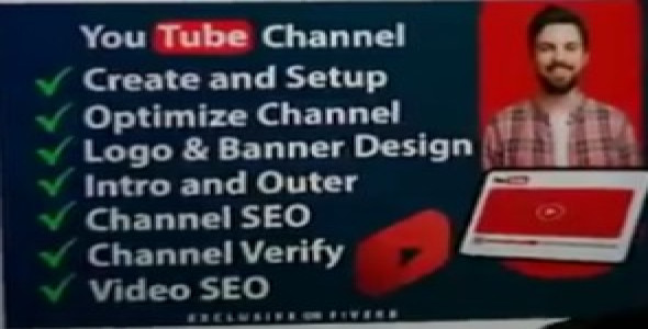 will create, setup and design youtube channel professionally