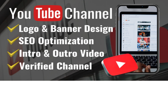 I will create and setup youtube channel with logo, banner, and SEO