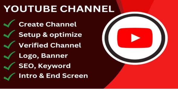 I will create, setup and optimize youtube channel,