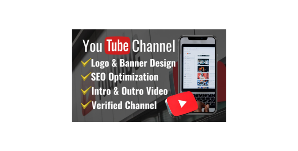 I will create and setup youtube channel with logo, banner, intro, outro