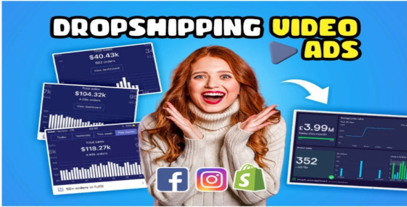 I will create branded facebook video ads for dropshipping products