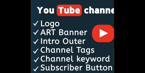 I will create and setup youtube channel with logo, banner, intro and outer