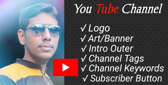 I will create and setup youtube channel with logo, banner, intro, and outer