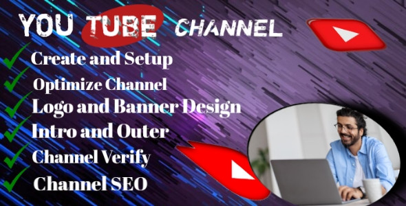 I will create, setup and optimize youtube channel with logo, banner