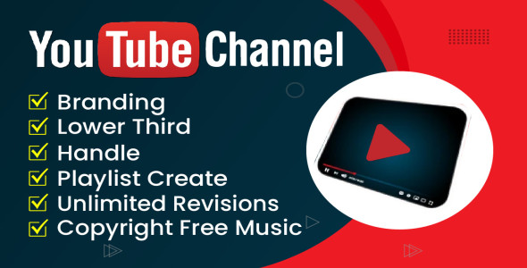 I will create, setup and optimize youtube channel with logo, banner