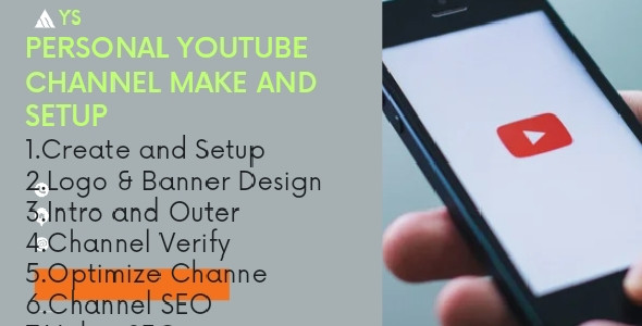 I will create, setup and design youtube channel