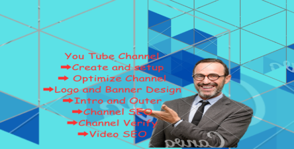 I will create and setup youtube channel with logo, banner, intro, and outer