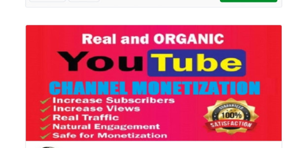 Complete organic youtube channel monitization promotion